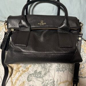 Kate Spade Black Pebbled Satchel
